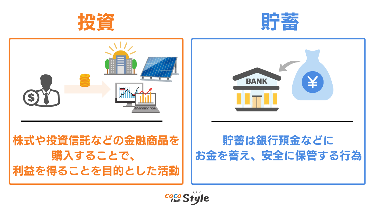投資と貯蓄の違い