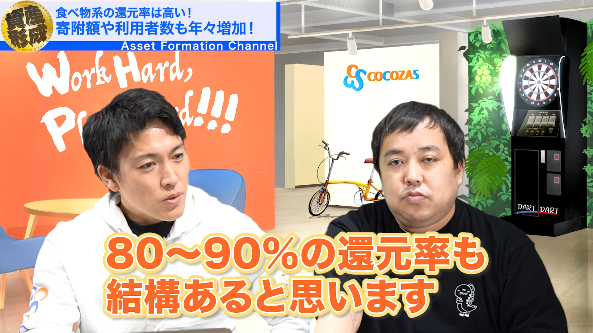 80〜90%の還元率も結構あると思います。