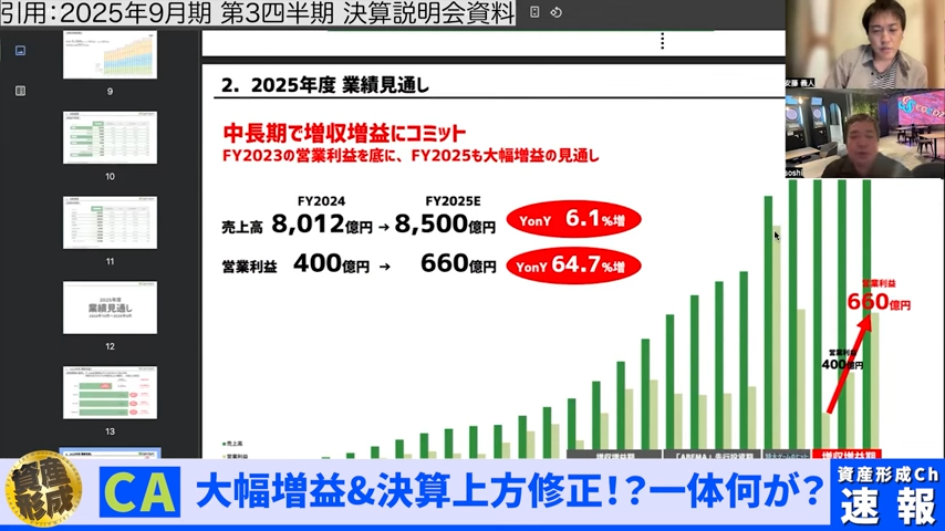 2025年度業績見直し