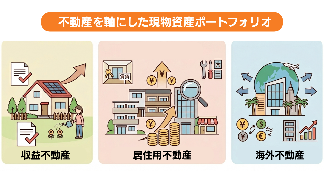 不動産を軸にした現物資産ポートフォリオ