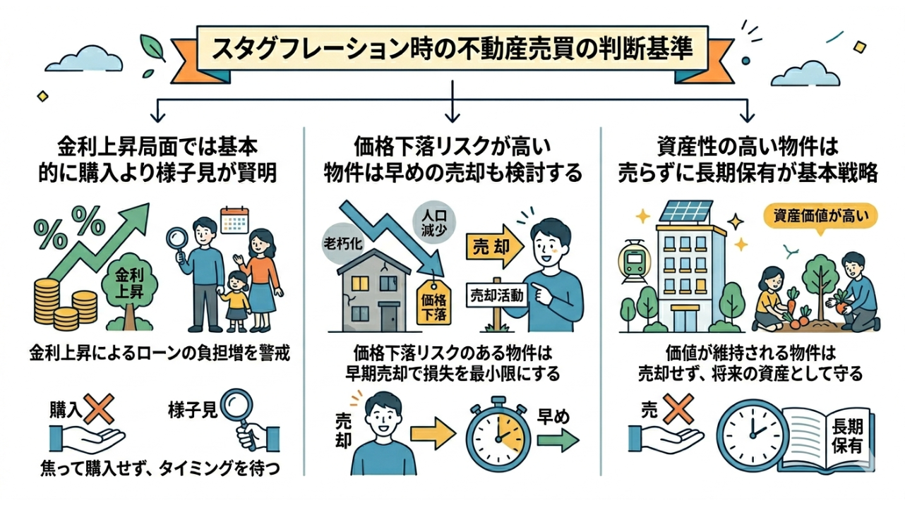 不動産の売却・購入はスタグフレーション時に判断